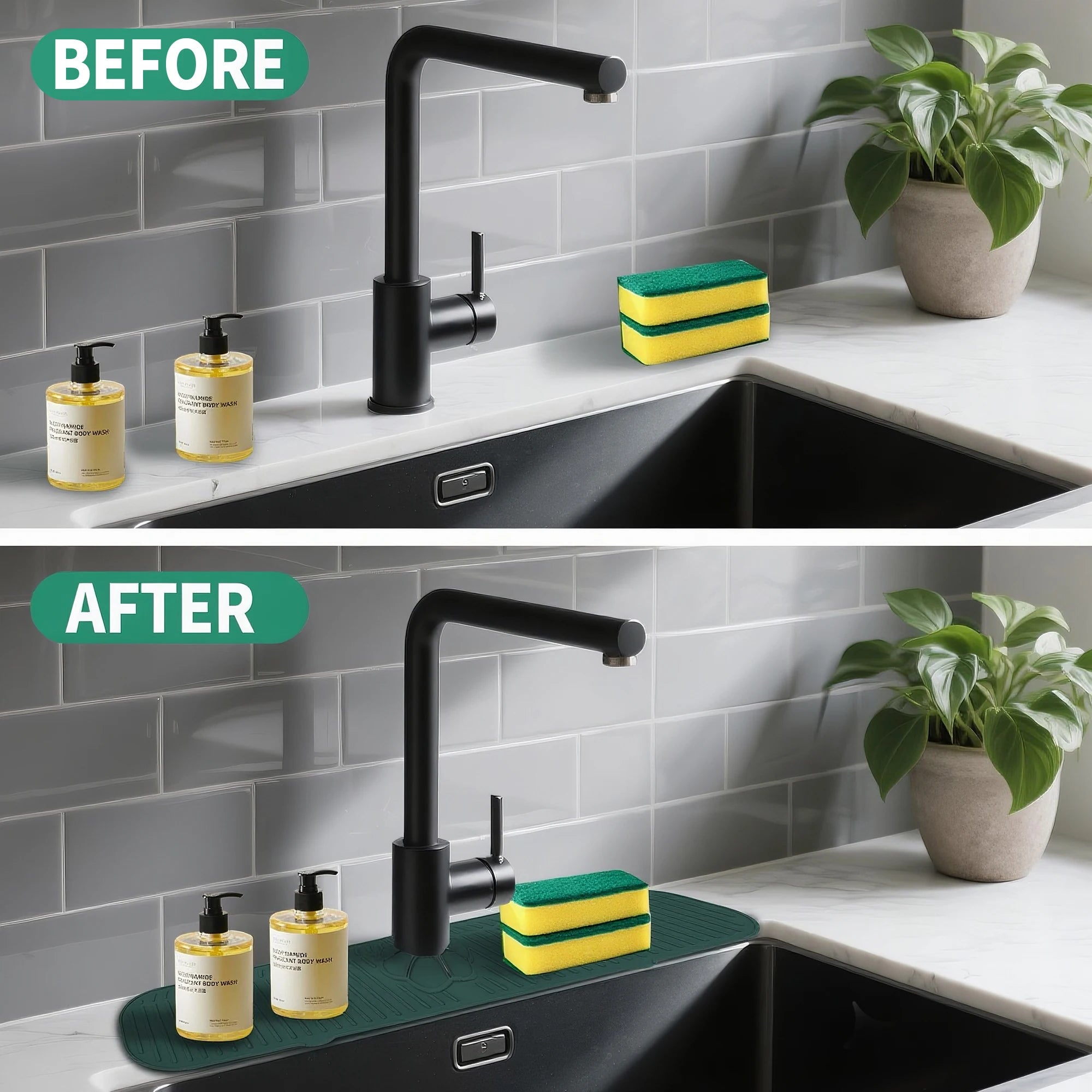 Silicone Sink Splash Guard Mat