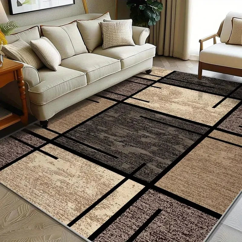 VIKAMA Geometric Rug – Lightweight, Modern and Effortlessly Easy to Clean